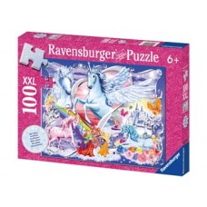 100 pc Ravensburger Puzzle - Glitter Amazing Unicorns XXL Pieces